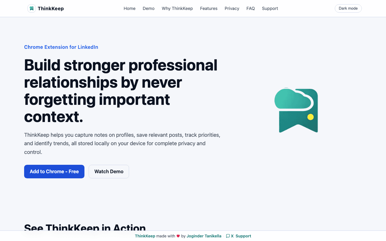 ThinkKeep screenshot
